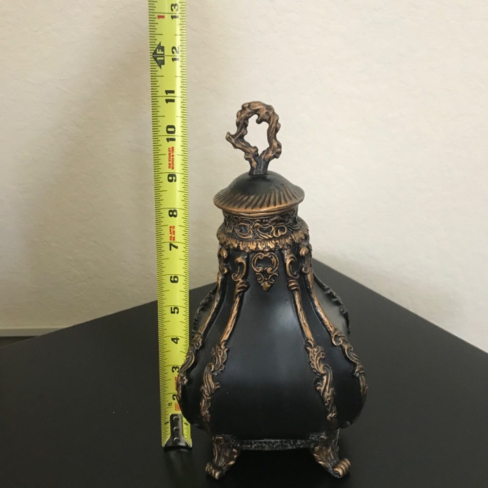 Vintage Black Decanter Bottle Vase - Picture 6 of 7